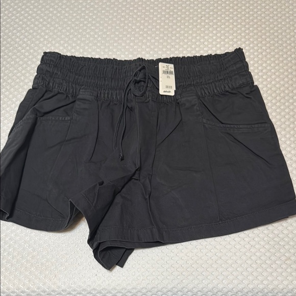 Aerie Black Athletic Shorts with Elastic Waistband - Picture 1 of 5